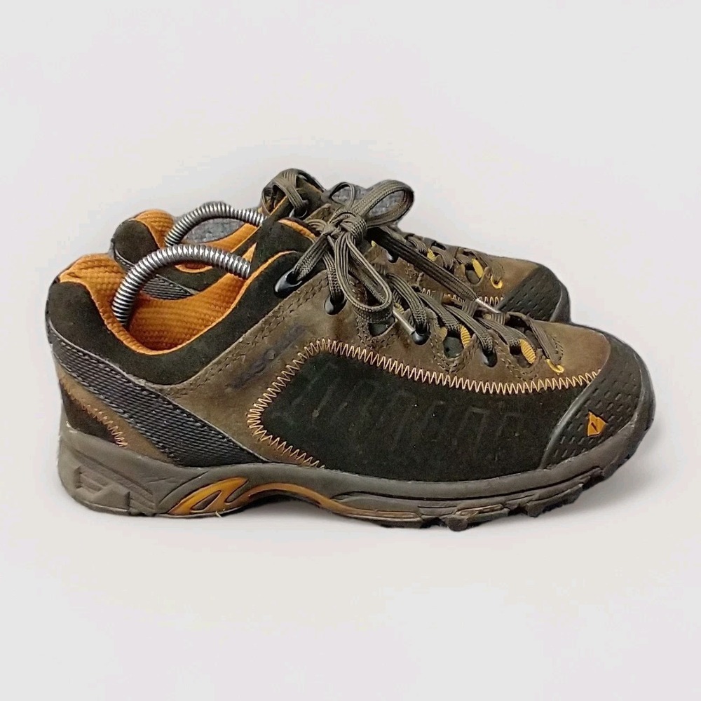 Vasque Juxt Mens Hiking Shoes 9.5M Peat Roasted Pecan Suede Trail Sneakers 7006